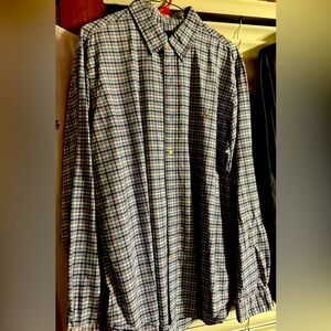 Ralph Lauren Men's Multicolor Plaid Shirt - Red, White, Blue Plaid